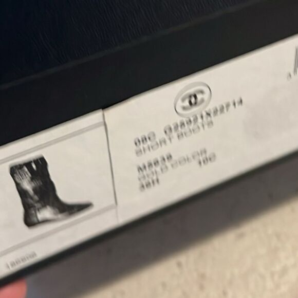 Chanel Cloth Boots ~ 36.5 ~ Authentic - Picture 4 of 5